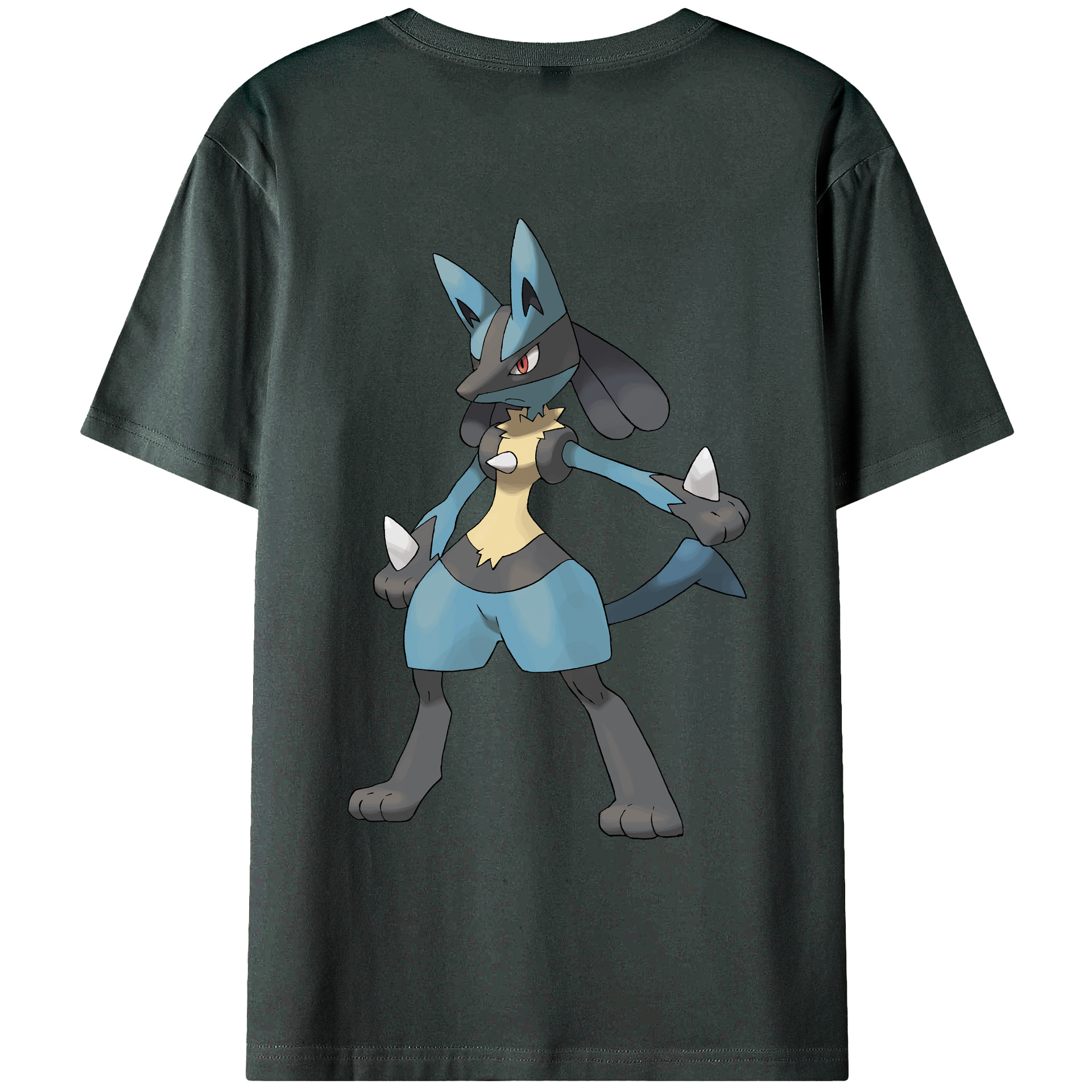 （画像用） ポケットモンスター Pokémon 綿100％ メンズ半袖Tシャツ（バックプリント） 通気性
